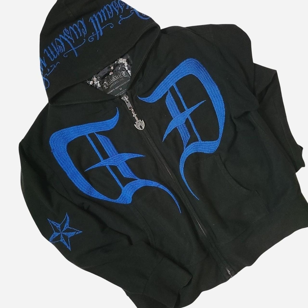 The Sak Black and Blue Floral Lined Jacket